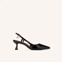 MARIO HERNANDEZ - Tacones Bautista Negro Charol Brisabonita