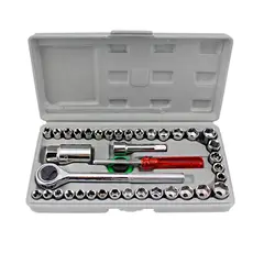 GENERICO - Herramientas Juego De 40 pcs Copas Reparación Carro Moto