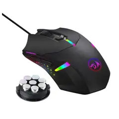 REDRAGON - Mouse Gamer M601-RGB Centrophorus, 7200dpi, 8 Pesas