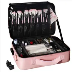 GENERICO - Maleta Organizadora Talla L Con Separadores Rosa.