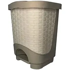 COLPLAST - Papelera De 12 Litros Tapa Pedal Pistacho-Avellana