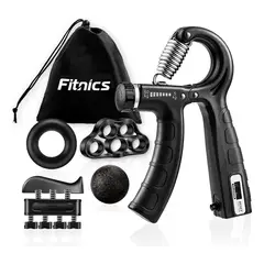 FITNICS - Set Hand Grip Ejercitador Manos Y Antebrazo 10-60 Kg