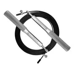 FITNICS - Lazo Cuerda Saltar Profesional Velocidad Aluminio - Plateado-