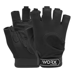 WORX - Guantes Gym Entrenamiento LevantamientoPesa - Negro - S