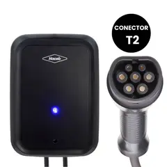 HACEB - Cargador de pared para carros Eléctricos Tipo Europeo (T2) F1 120V 3,5kW