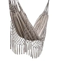 GENERICO - Hamaca en Algodón rayas con Flecos