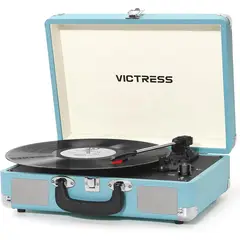 ADATA - Tocadiscos Vintage Portátil Con Parlantes Y Bluetooth