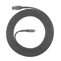 VENTEV - Cable Chargesync USB A-Apple Lightning de 10ft - Gris