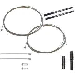 SHIMANO - Kit Cable Funda Bicicleta Cambio Guaya Terminal 8pcs
