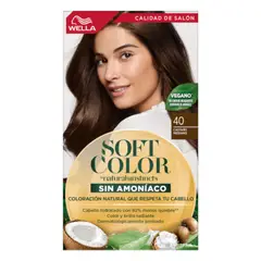 WELLA - Tinte Soft Color Sin Amoniaco 40 - Castaño Mediano