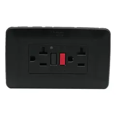 VCP - Tomacorriente Doble Gfci Ws162-500 Amanecer Negro