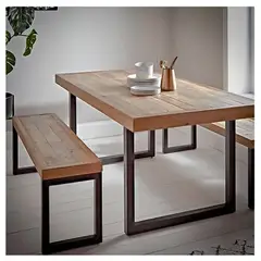 22 GRADOS DECORACION - Juego comedor Orisha 120x60cm Roble Macizo Entrega 8 días hab.