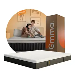 EMMA - Colchón Premium Queen Firmeza Media Resortado 160x190cm Emma.