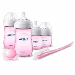 AVENT - Set Teteros Biberones Recién Nacidos Natural Rosado