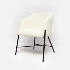 ENMADERA - Silla Auxiliar Windsor industrial color blanco