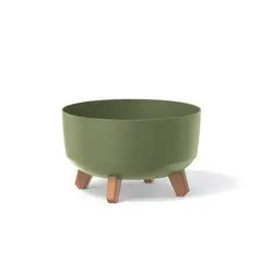 TUMATERA - Matera Gracia Round Low 29 Cm Verde Tierra