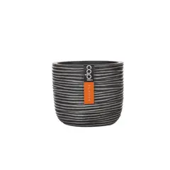 TUMATERA - Matera Conic Round Rib 14 Cm Negro