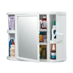 RIMAX - Gabinete Para Baño Con Espejo Color Blanco 7315