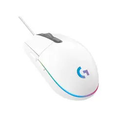 LOGITECH - Mouse G203 Gamer RGB LightSync 6 Botones Blanco