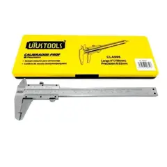 GENERICO - Pie De Rey Metalico Doble Escala 150mm6 Marca Uyustools.