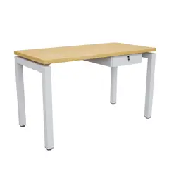 GENERICO - Escritorio Romano profesional Alta Resistencia Maple Con Blanco