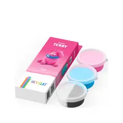 TOY LOGIC - Masa Moldeable Hey Clay Monstruo Terry x 5 Colores