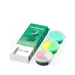 TOY LOGIC - Masa Moldeable Hey Clay Dino Tiranosaurio x 5 Colores