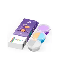 TOY LOGIC - Masa Moldeable Hey Clay Vaca x 5 Colores