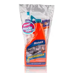 BINNER - Kitx2 Desengranate Quitagrasa Doypack Mandarina 500ml