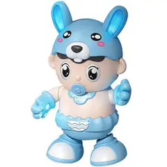 DAYOSHOP - Robot Bebe Conejo Juguete Luces Sonido Movimiento + Bateria