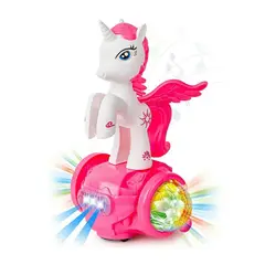 DAYOSHOP - Robot Unicornio Pony Luces Sonido Scooter Movil + Bateria