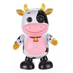 DAYOSHOP - Vaca Robot Granja Juguete Luces Sonido Movimiento Bateria