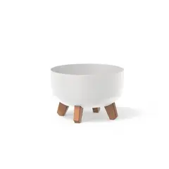 TUMATERA - Matera Gracia Round Low 24 Cm Blanco