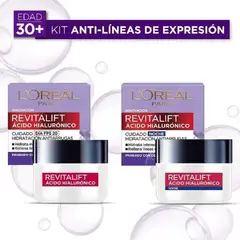 REVITALIFT - Pack Crema Día + Noche Ácido Hialurónico LOreal Paris