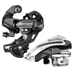 SHIMANO - Combo Tensor Y Descarrilador Tourney Bcicleta Mtb