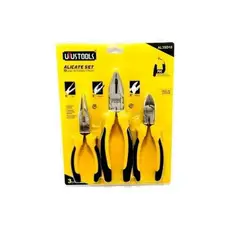 GENERICO - Set De Pinzas 6 3pcs Alicate - Cortafrío - Punta Uyustools.