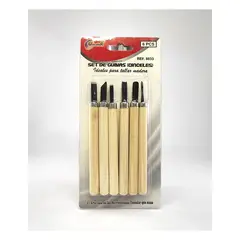 POINTER - Gubias Para Tallar Madera X 6 Piezas