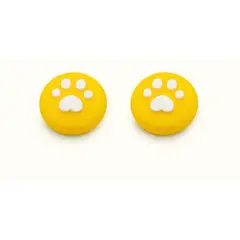 GENERICO - Protectores de Joystick para Nintendo Switch - Ultra Ligero Amarillo Huella