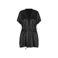 DIANE & GEORDI - Pijama kimono (2925) - Negro