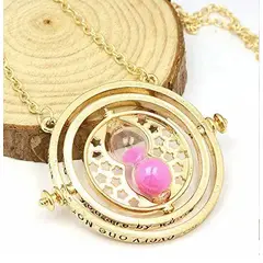 GENERICO - Collar Giratiempo Harry Potter Arena Rosa