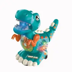 DAYOSHOP - Robot Tiranosaurio Dino Rex Luces Sonido Movimiento Bateria