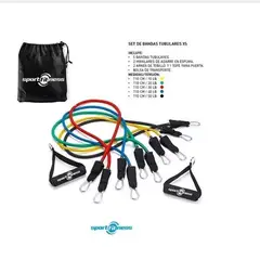SPORTFITNESS - Bandas Tubulares Juego 10 Pza Sport Fitness