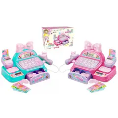 GENERICO - Caja Registradora Niñas Juguete Luces Sonidos Accesorios