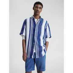 TOMMY HILFIGER - Camisa De Rayas Verticales Hombre