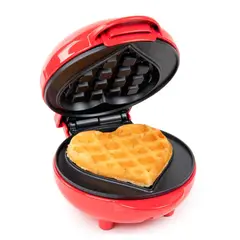 ENFANT'ASY - Mini Waflera Eléctrica Antiadherente Forma Corazón Personal