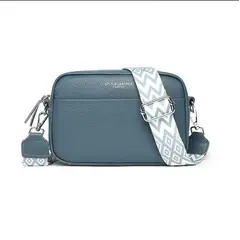 GENERAL - Bolso Bandolera Cuero Mujer Color Azul