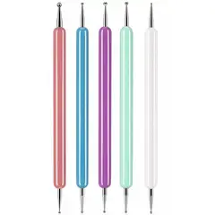 GENERICO - Kit de 5 punzones/punteros para manicura/pedicura