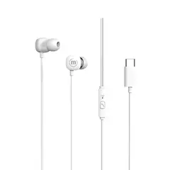 MAXELL - AUDIFO SQUAREUSB-C IN EAR EARPHONES WHITE