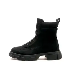 FRANKIE - Botas para Mujer de Amarrar tipo Combate en Negro