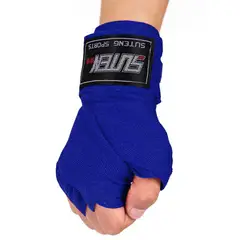 GENERICO - Vendaje Par Boxeo Sanda Muay Thai Mma Taekwondo color azul